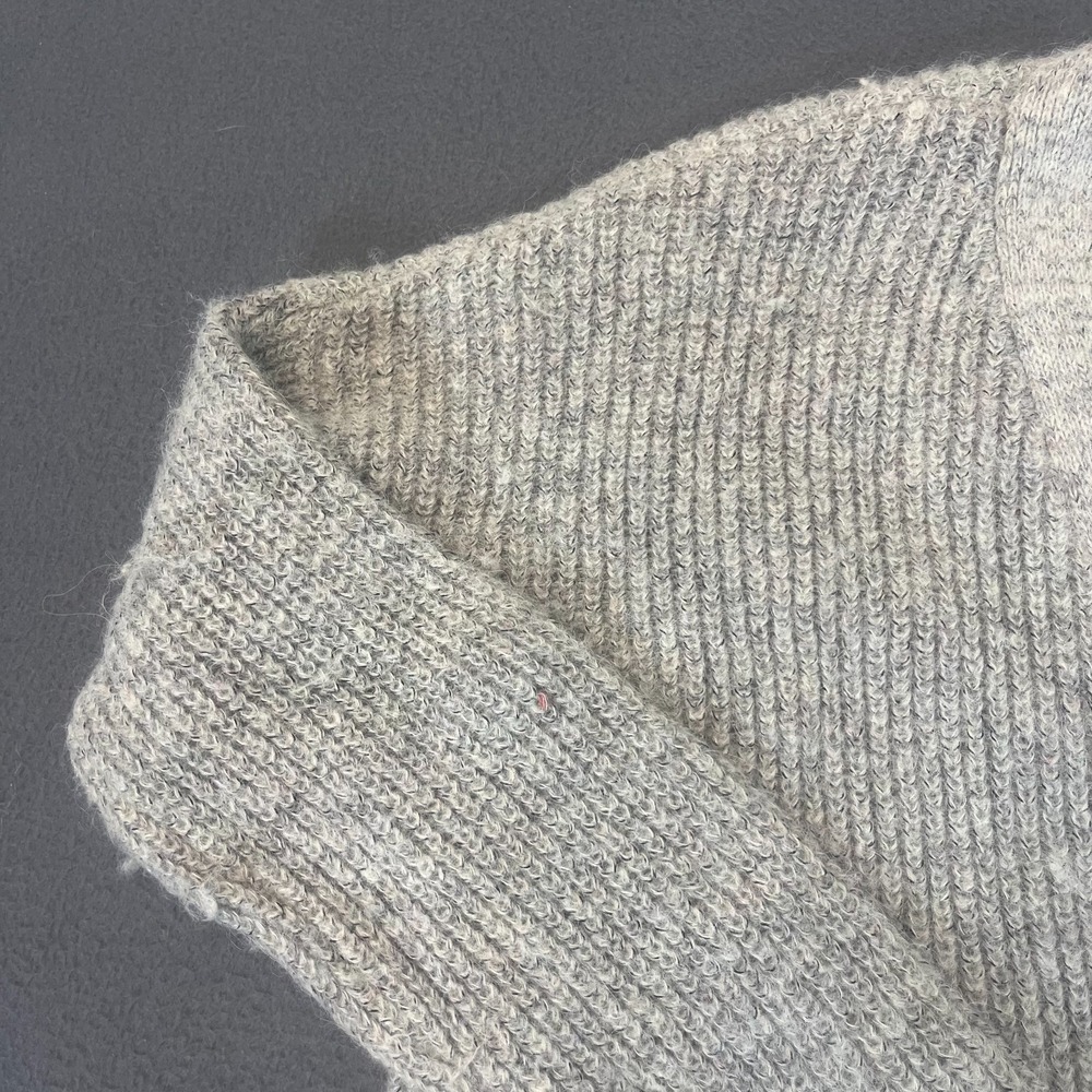 Free‎ People Womens Med Wool Blend Cardigan Sweater Button Front Boho Y2K Grey - Picture 4 of 14